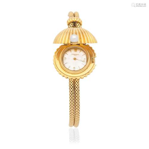 Vacheron Constantin. A lady's 18K gold manual wind bracelet ...