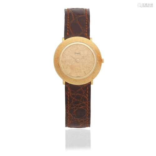【Y】Piaget. An 18K gold manual wind wristwatch  Ref 9117, Cir...