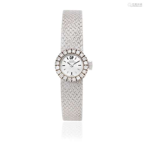 Girard-Perregaux. A lady's 18K white gold diamond set manual...