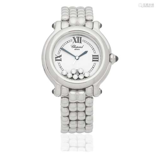 Chopard. A lady's stainless steel quartz calendar bracelet w...