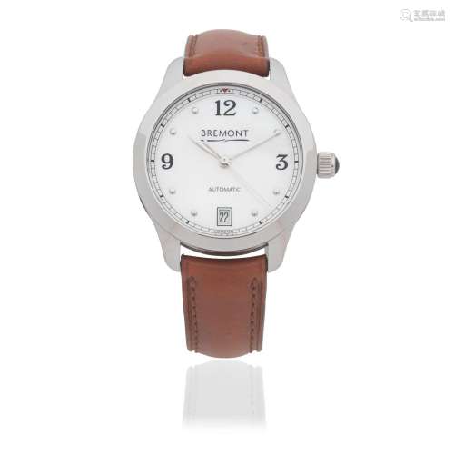 【R】Bremont. A lady's stainless steel automatic calendar wris...