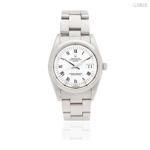 Rolex. A recently serviced stainless steel automatic calenda...