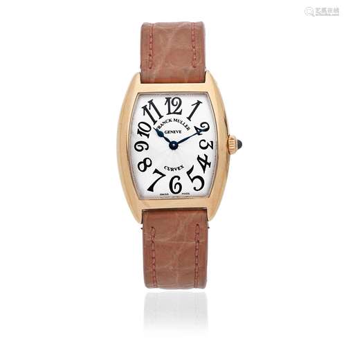 【Y】Franck Muller. A lady's 18K gold quartz wristwatch  Curve...