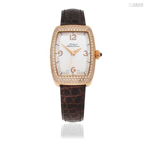 【Y】Dubey & Schaldenbrand. A lady's 18K rose gold and dia...