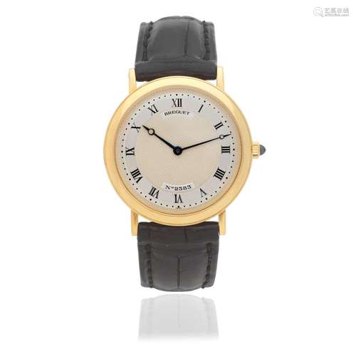 【Y】Breguet. An 18K gold automatic wristwatch  Classique, Pur...