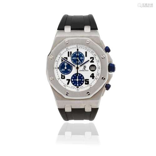 Audemars Piguet. A stainless steel automatic calendar chrono...