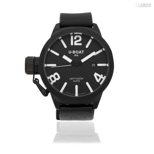 U-BOAT. A stainless steel and carbon fibre automatic calenda...