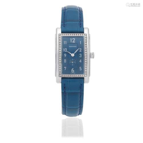 【Y】Tiffany & Co. A lady's stainless steel and diamond se...