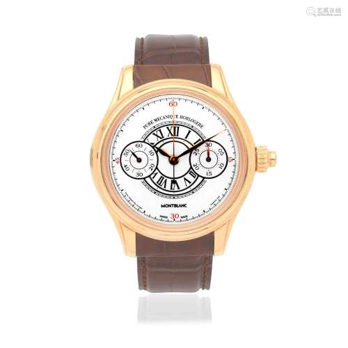 【Y】Montblanc. A fine Limited Edition 18K gold manual wind si...