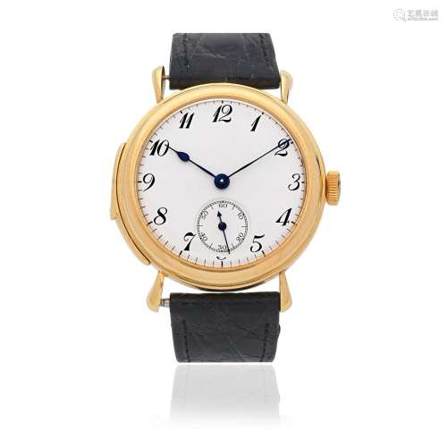 【Y】An 18K gold manual wind minute repeating wristwatch Circa...