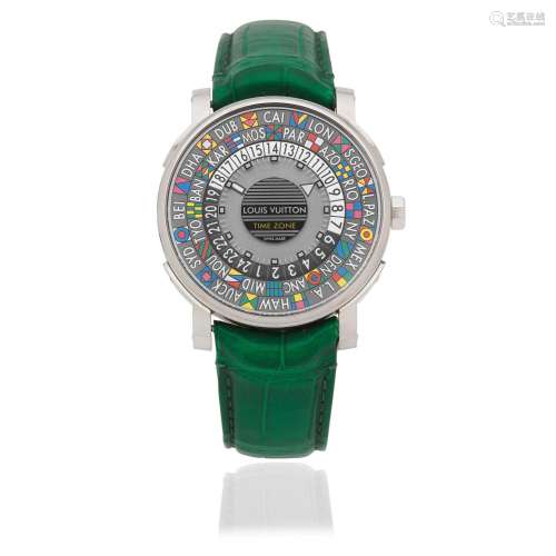 【Y】Louis Vuitton. A stainless steel automatic wristwatch wit...