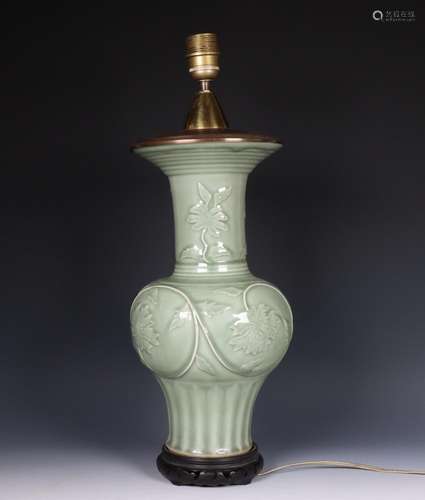 China, celadon porcelain vase, ca. 1930,