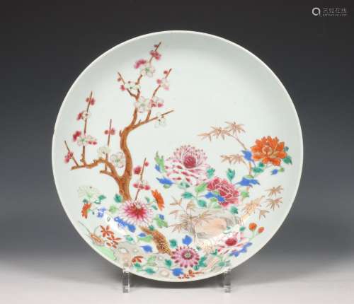China, famille rose porcelain dish, Qianlong period (1736-17...