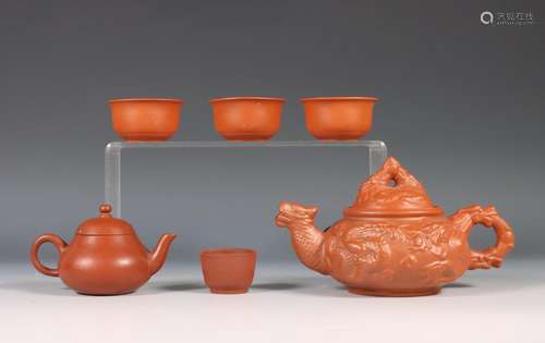 China, collection of Yixing earthenware, 20th century,