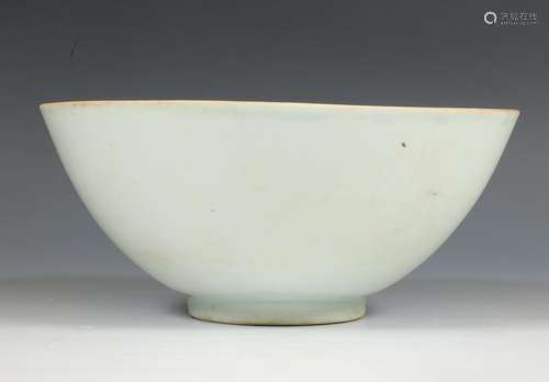 China, qingbai-glazed porcelain bowl, 18th century or later,