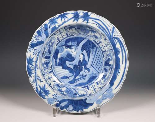 China, Wanli-style blue and white porcelain bowl,