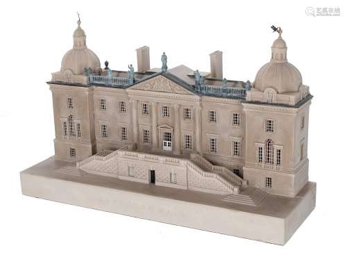 Timothy Richards cast plaster model of Houghton Hall, Norfol...