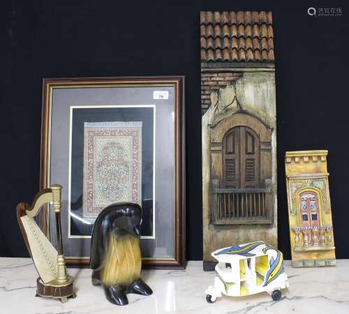 Group of interesting and decorative souvenir wares: to inclu...