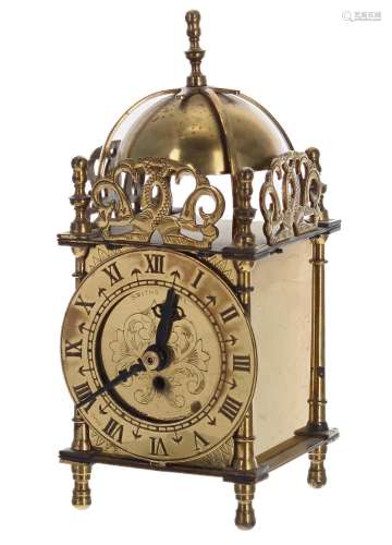 Smiths 8-day miniature brass lantern clock, with 3 diameter ...