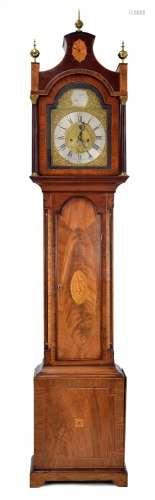 Good George III mahogany 8 day longcase clock, the 11 arched...