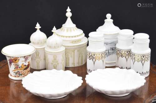 Set of porcelain jars decorated after the Royal PavilionBrig...