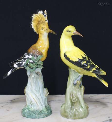 Two Spode Copelands China porcelain bird figures, tallest 12...