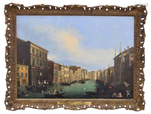 Attributed to Giuseppe Bison (1762-1844) -Grand Canal, Venic...