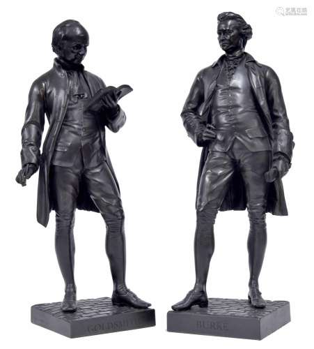 After John Henry Foley - pair of cold cast bronze figures of...
