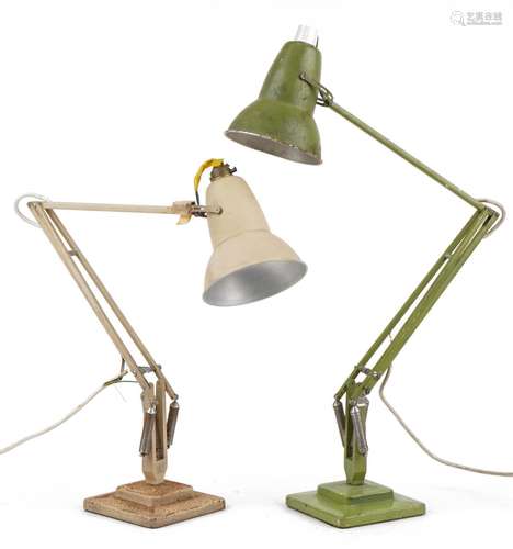 Two vintage Herbert Terry two step Anglepoise lamps : For fu...