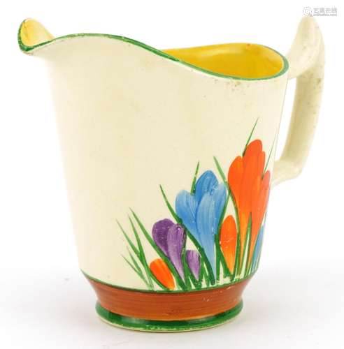 Clarice Cliff, Art Deco Bizarre jug hand painted in the Croc...