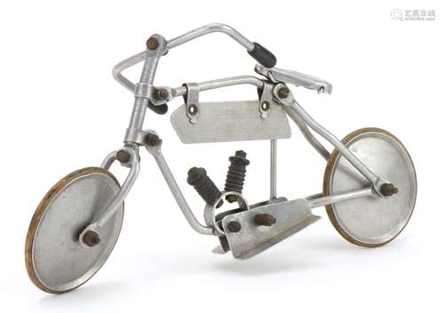 French Auto-Cycle aluminium model bicycle impressed Auto-Cyc...