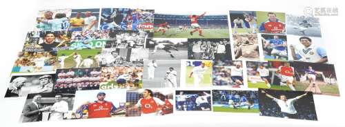 Collection of football interest photographs including two ex...