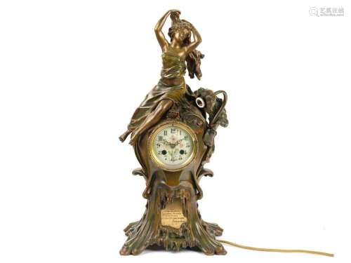 Jean Louis Gregoire, 1840 - 1890, Art Nouveau clock