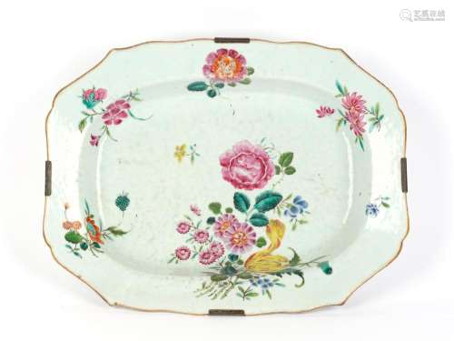 Bowl with floral decoration, 18th century, Faience