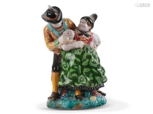 Traditional costume couple, Gmundner Ceramics, Around 1925/3...