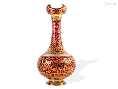 Vase, Zsolnay, Pécs, Around 1900, Porcelain faience