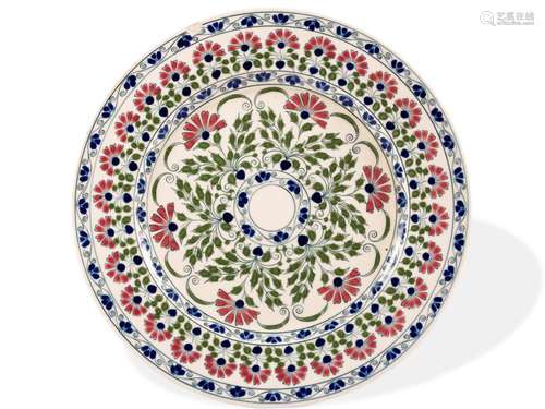 Plate, Zsolnay, Pécs, Around 1890/95, Porcelain faience