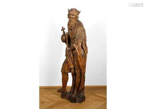 Masterly Sculpture of King Wenceslas of Bohemia, Bohemia, Be...