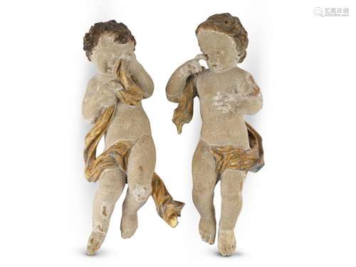 Pair of weeping angels, South Germany/Bavaria, 18th century