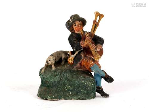 Bagpipe-playing shepherd, 19th century