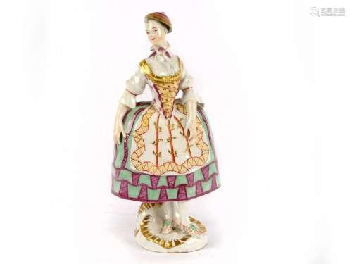 Lady in rococo dress, Alt Wien, Porcelain