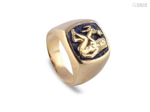 Men's ring, 14 ct gold