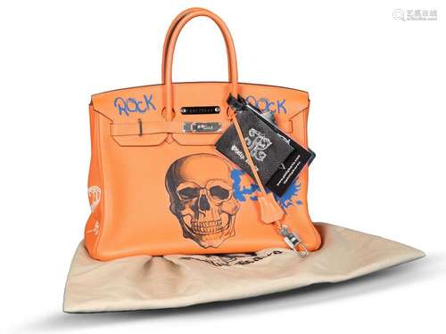 Hermès x Philip Karto, Skull Design "Rock & Roll, B...