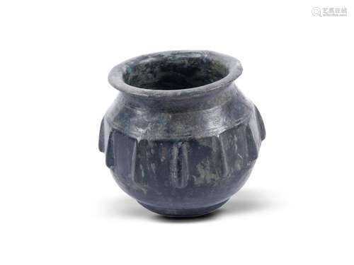 Ribbed mortar, 15th/16th century, Bronze