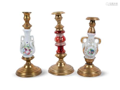 3 candlesticks, End of 19th century