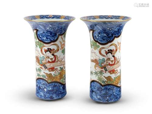 Pair of vases, Japan, Taishō (1912-26) - Shōwa (1926-1989)