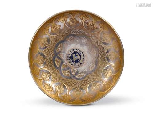 Ottoman silver bowl, Silver chased & gilded, 1st half 16...