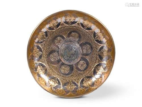 Ottoman silver bowl, Silver chased & gilded, 1st half 16...