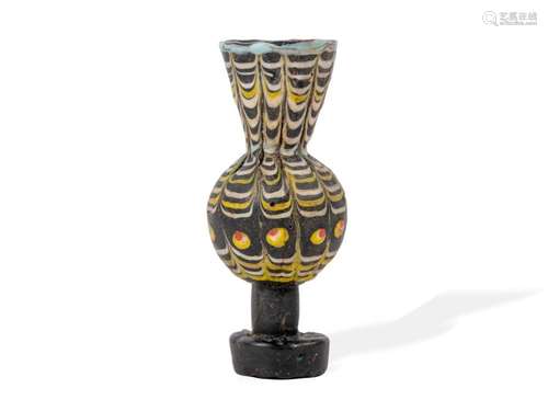 Phoenician sand core glass, In the form of a vase