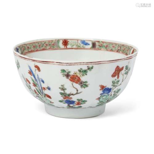 A Chinese famille verte 'floral' bowl<br />
<br />
Qing dyna...